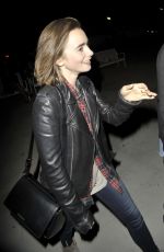 LILY COLLINS Leaves Sam Smith Concert in Los Angeles