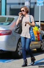 LILY COLLINS Out and About in Los Angeles 2410