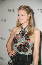 LINDSAY ELLINGSON at Visionary World of Vogue Italia Exhibition in New York