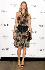 LINDSAY ELLINGSON at Visionary World of Vogue Italia Exhibition in New York