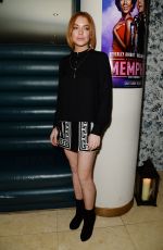 LINDSAY LOHAN at Memphis Press Night in London