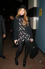 LINDSAY LOHAN Leaves the Playhouse Theatre in London