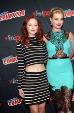 LINDY BOOTH at The Librarians Press Conference at Comic-con in New York