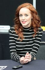 LINDY BOOTH at The Librarians Press Conference at Comic-con in New York
