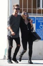 LUCY HALE and Adam Pitts Out and About in Los Angeles
