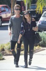 LUCY HALE and Adam Pitts Out and About in Los Angeles