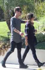 LUCY HALE and Adam Pitts Out and About in Los Angeles