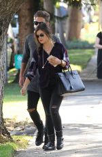 LUCY HALE and Adam Pitts Out and About in Los Angeles