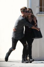 LUCY HALE and Adam Pitts Out and About in Los Angeles