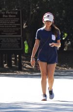 LUCY HALE in Shorts Out for a Walk in Los Angeles