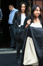 MAGGIE Q Leaves the Bowery Hotel in New York