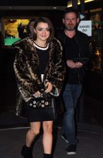 MAISIE WILLIAMS Arrives at The Late Late Show in Dublin