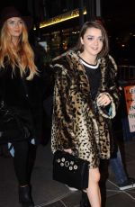 MAISIE WILLIAMS Arrives at The Late Late Show in Dublin