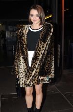 MAISIE WILLIAMS Arrives at The Late Late Show in Dublin