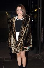 MAISIE WILLIAMS Arrives at The Late Late Show in Dublin