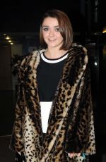 MAISIE WILLIAMS Arrives at The Late Late Show in Dublin