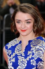 MAISIE WILLIAMS at The Falong Premiere in London