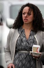 MICHELLE KEEGAN on the Set of Ordinary Lies
