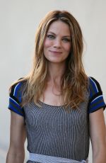 MICHELLE MONAGHAN Leaves Jimmy Kimmel Live! in Hollywood