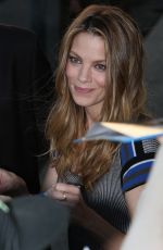 MICHELLE MONAGHAN Leaves Jimmy Kimmel Live! in Hollywood