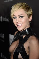 MILEY CYRUS at 2014 Amfar LA Inspiration Gala in Hollywood