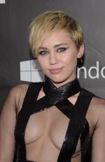 MILEY CYRUS at 2014 Amfar LA Inspiration Gala in Hollywood