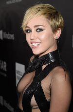 MILEY CYRUS at 2014 Amfar LA Inspiration Gala in Hollywood