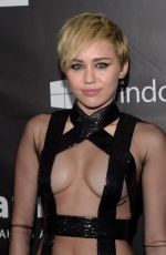 MILEY CYRUS at 2014 Amfar LA Inspiration Gala in Hollywood