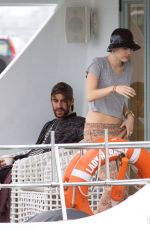 MILEY CYRUS on a Boat Trip to Waiheke Island
