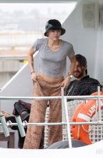 MILEY CYRUS on a Boat Trip to Waiheke Island