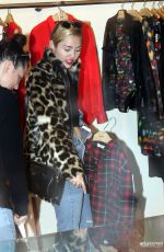 MILEY CYRUS Out Shopping in Buenos Aires