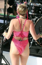 MILEY CYRUS Performs at Sunrise Morning TV at Opera House in Sydney