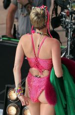 MILEY CYRUS Performs at Sunrise Morning TV at Opera House in Sydney