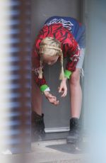 MILEY CYRUS Smoking Out in Sydney