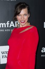 MILLA JOVOVICH at 2014 Amfar LA Inspiration Gala in Hollywood