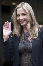 MIRA SORVINO Leaves BBC Radio 2 Studios in London