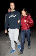 NATALIE PORTMAN and Benjamin Millepied Leaves Arclight Cinemas in Hollywood
