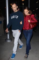 NATALIE PORTMAN and Benjamin Millepied Leaves Arclight Cinemas in Hollywood