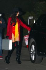 NAYA RIVERA Arrives at Kate Hudson