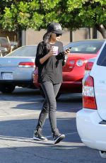 NAYA RIVERA Leaves Coffee Bean in Los Angeles