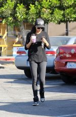 NAYA RIVERA Leaves Coffee Bean in Los Angeles