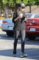 NAYA RIVERA Leaves Coffee Bean in Los Angeles