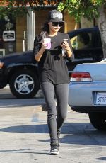 NAYA RIVERA Leaves Coffee Bean in Los Angeles