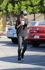 NAYA RIVERA Leaves Coffee Bean in Los Angeles