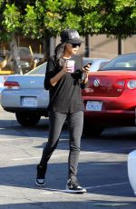 NAYA RIVERA Leaves Coffee Bean in Los Angeles