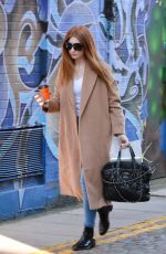 NICOLA ROBERTS Arrives at a Recording Studio in London