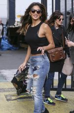 NICOLE SCHERZINGER in Ripped Jeans Leaves ITV Studios in London