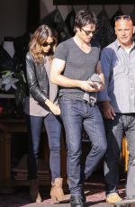 NIKKI REED and Ian Somerhalder Out And About in Venice