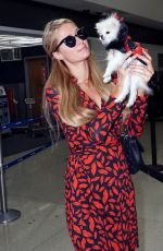 PARIS HILTON Arrives on a Flight at LAX Airport