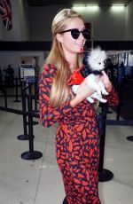 PARIS HILTON Arrives on a Flight at LAX Airport